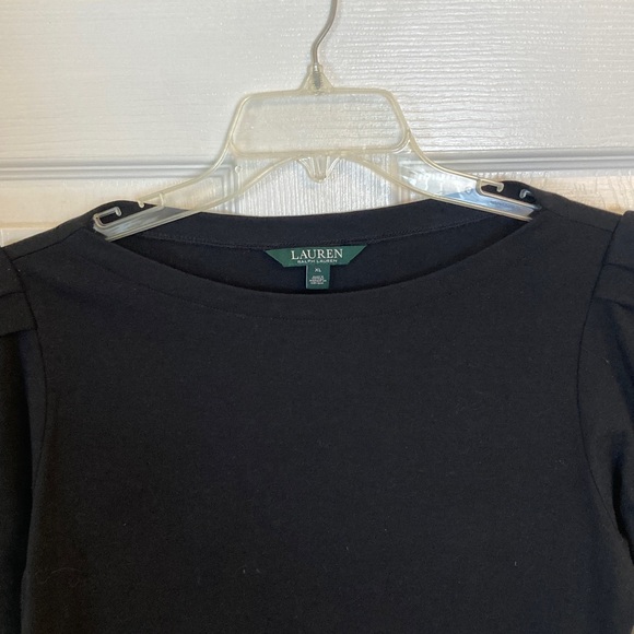 Lauren Ralph Lauren Black with White Accents Top - Picture 3 of 7
